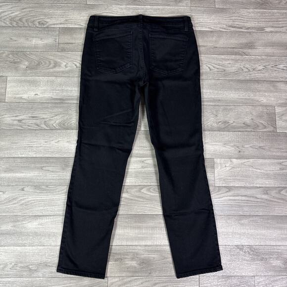 Talbots Flawless Five Pocket Slim Ankle Mid Rise Black Denim Jeans sz 6 - Picture 5 of 6
